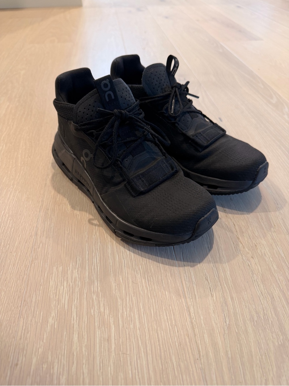 On Running Black High-Top Sneakers